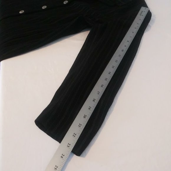 Liz Claiborne collection women's size 12 petite black and white striped blazer - Picture 10 of 15